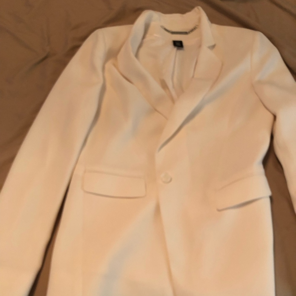 White House Black Market Ivory blazer